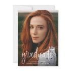 Budget Moderne Calligraphie Photo Graduation Party