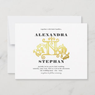 Invitation Budget Romantique Flourdissements Calligraphie Mar