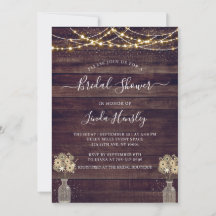 Budget Rustic Wood Floral Lumières Fête des mariée