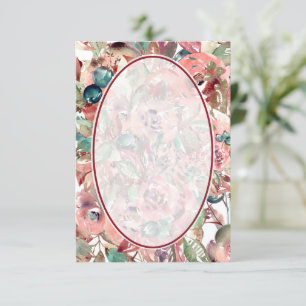 Invitation Budget vierge Fond de mariage floral orange 