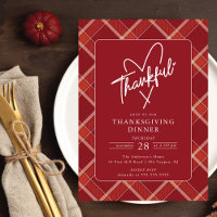 Buffalo Plaid Thanksgiving Dîner
