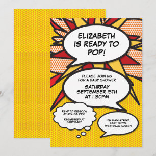 Invitation Bulle vocale amusante des Baby showers modernes 