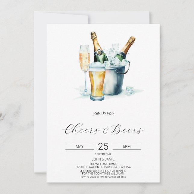 Invitation Bulles Et Bières (Devant)