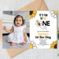 Bumble Bee Sunflowers Premier anniversaire fête