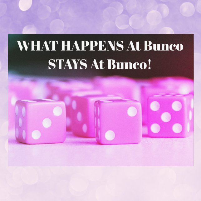 Invitation Bunco Girls Night Out Pink Dice Party (Créateur téléchargé)