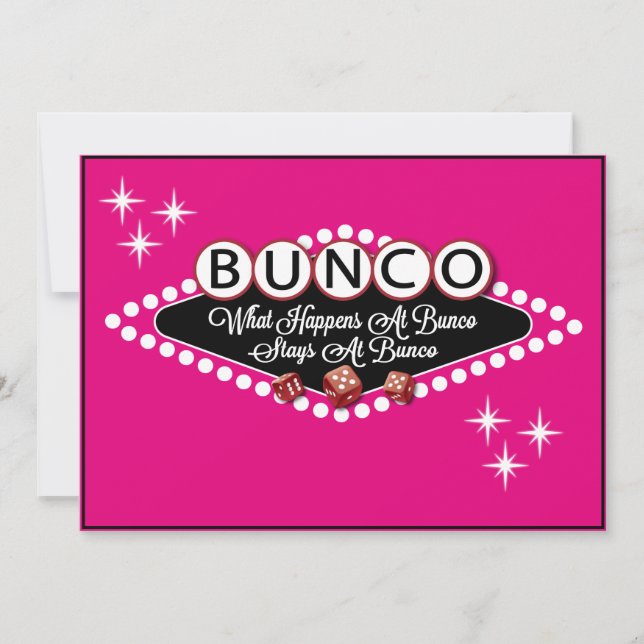 Invitation Bunco Style Vegas (Devant)