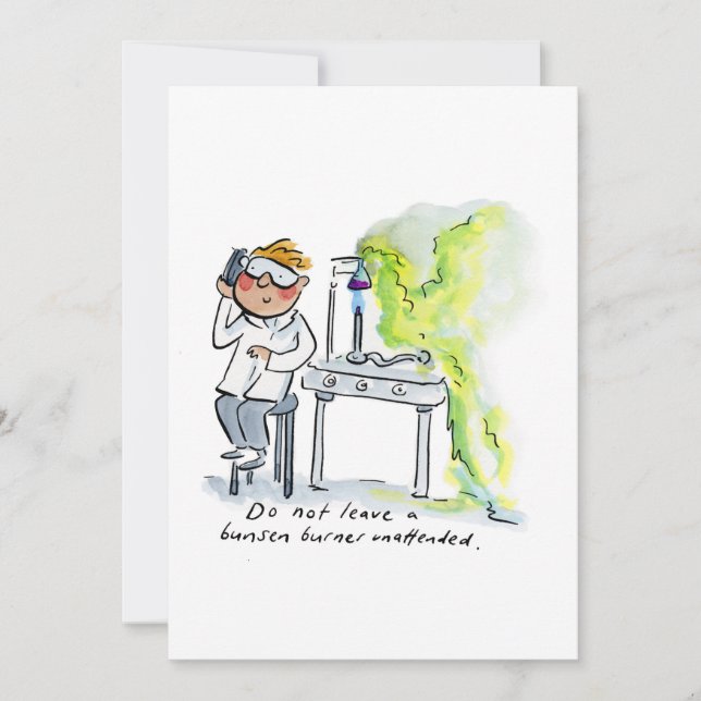 Invitation Bunsen Burner (Devant)