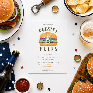 Invitation Burgers et Bières