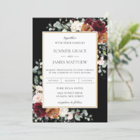 Burgundy Blush Burange Orange Mariage floral ivoir