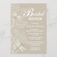 Burlap et dentelle Fête des mariées rustique