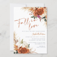 Burnt Orange Fall in Love Boho Fête des mariées