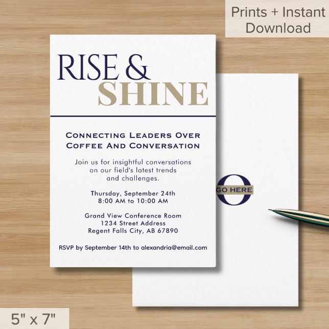 Invitation Business Breakfast Network Event (Créateur téléchargé)