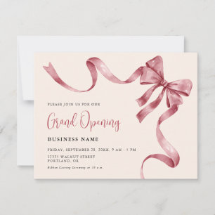 Invitation Business Grand Ouverture Moderne Coupe Du Ruban