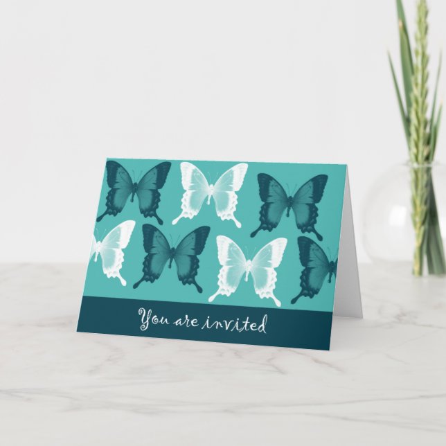 Invitation - Butterflies (Front)