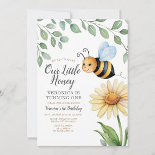 Invitation Buzz sur notre petit miel tourne une abeille