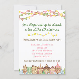 Invitation Ça commence à ressembler beaucoup à Noël
