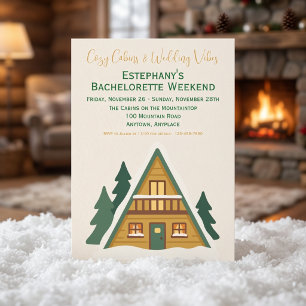 Invitation Cabanes Cosy & Ambiance de Mariage Week-end d'Ente