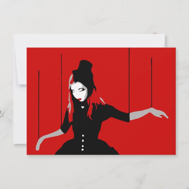 Invitation cabaret marionnette (Devant)