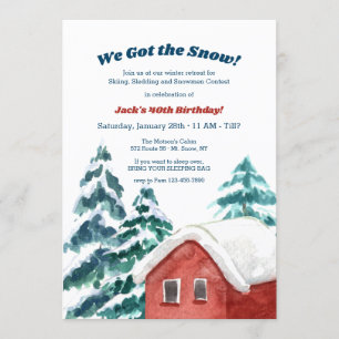 Invitation Cabine de neige