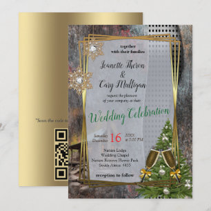 Invitation Cabine de pierre de famille rustique