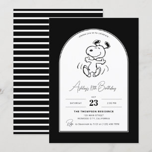 Invitation cacahuètes   Danse Snoopy