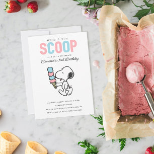 Invitation cacahuètes   Voici la Scoop - Crème glacée Anniver