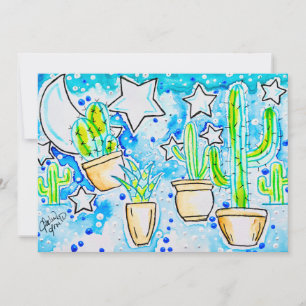 Invitation Cactus "Blue Desert"