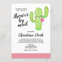 Cactus Love Girl Baby shower rose par mail