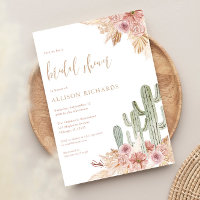 Cactus rose floral boho bohème de la nuptiale