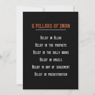 Invitation Cadeau Anniversaire 6 Pilars D'Iman