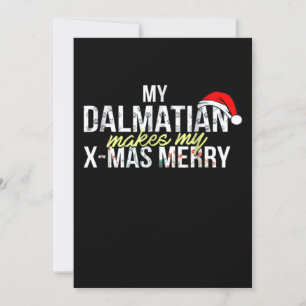 Invitation Cadeau dalmate Ma Dalmatienne Rend Joyeux Mes X-m