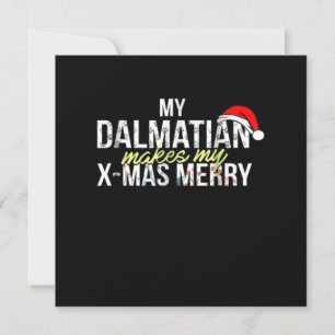 Invitation Cadeau Dalmatien Ma Dalmatie rend mes X-mas joyeux