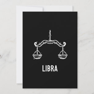 Invitation Cadeau d'anniversaire Astrologie Balance Signes du