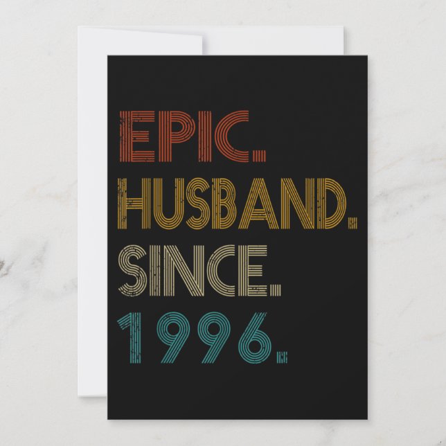 Invitation Cadeau d'anniversaire de mariage 25 ans pour lui M (Devant)