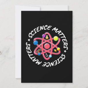 Invitation Cadeau d'anniversaire Fière de la science qui co