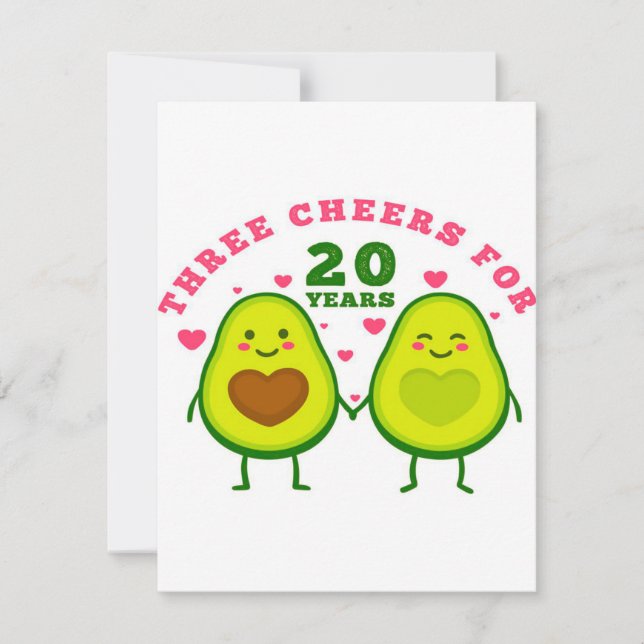 Invitation Cadeau de 20 ans de mariage pour mari invitat (Devant)