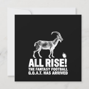 Invitation Cadeau de bouc de football fantastique de champion