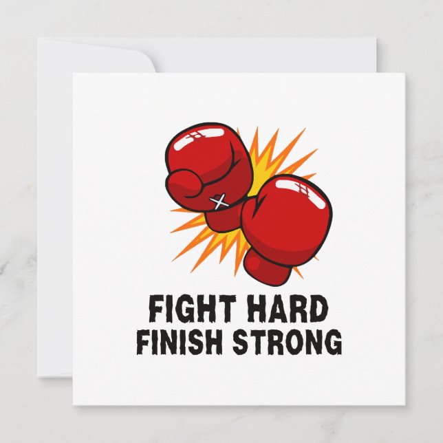 Invitation Cadeau de boxe  (Devant)