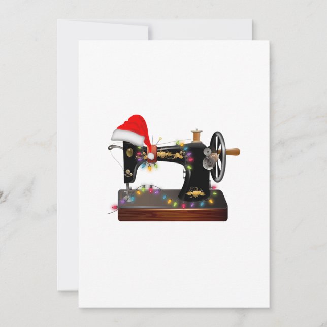 Invitation Cadeau de Couture | Joyeux Noël Amateur de Couture (Devant)