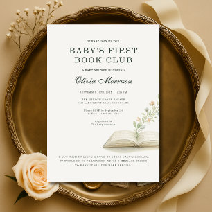 Invitation Cadeau de naissance pour le premier club de lectur