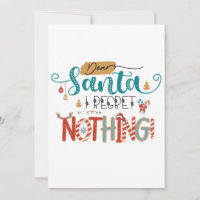 Cadeau de Noël Cher Père Noël Je ne Regrette Rien
