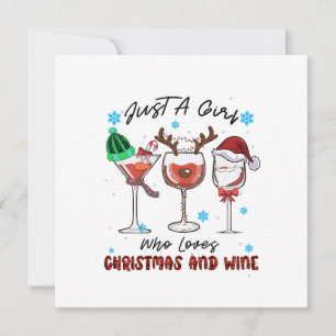 Invitation Cadeau de Noël Juste une fille qui aime Noël et le
