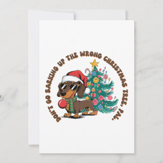 Invitation Cadeau de Noël Ne Partez Pas en Aboyant