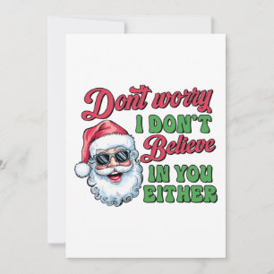 Invitation Cadeau de Noël Ne vous inquiétez pas