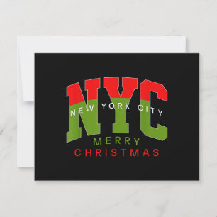 Invitation Cadeau de voyage de Noël à New York City New York