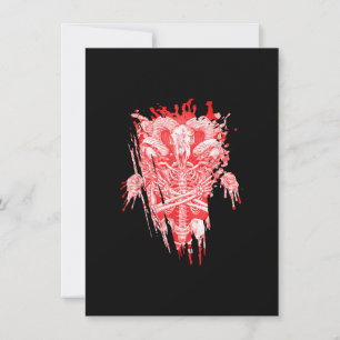 Invitation Cadeau Église de Satan Tout Salut Chèvre Satanique