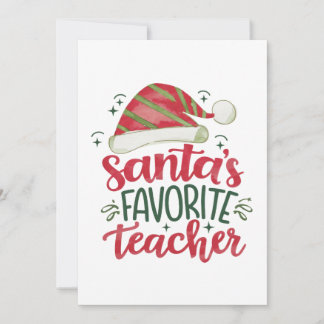 Invitation Cadeau pour Enseignant | L'enseignant préféré du P