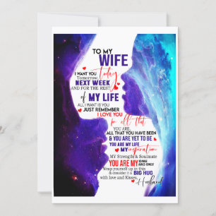 Invitation Cadeau pour femme   Lettre à ma femme amour de mar