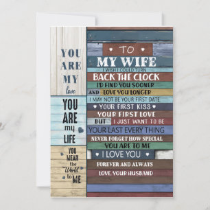 Invitation Cadeau pour femme   Lettre à ma femme amour de mon