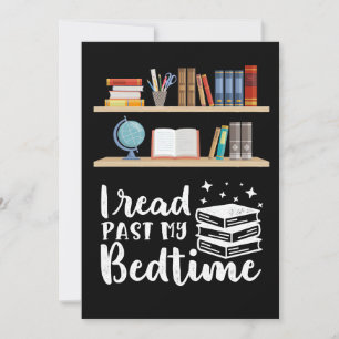 Invitation Cadeau pour lecteur J'ai lu au-delà de mon heure d